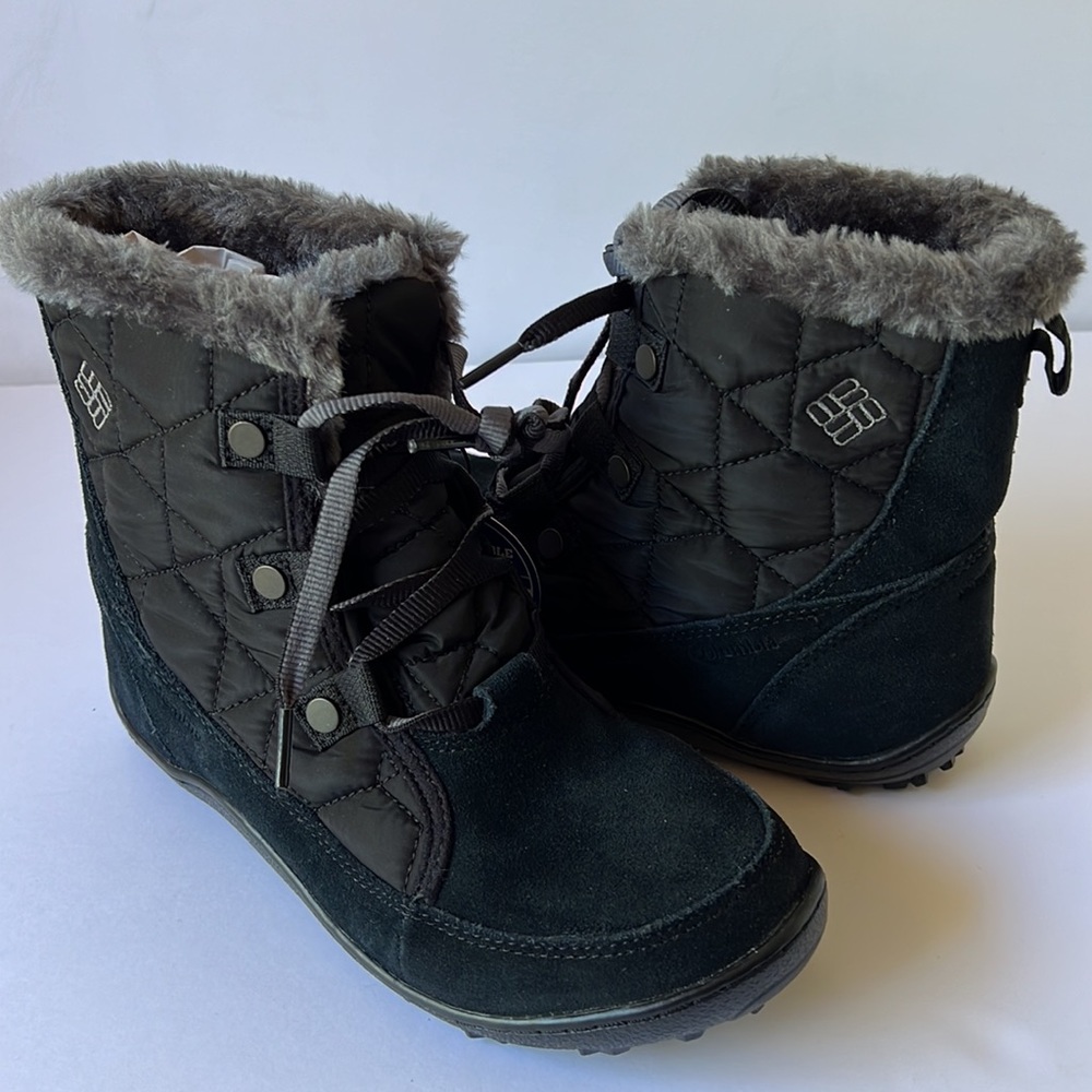 Columbia Minx Shorty Ommni Heat Boots Black Waterresistant 6.5 New in Box